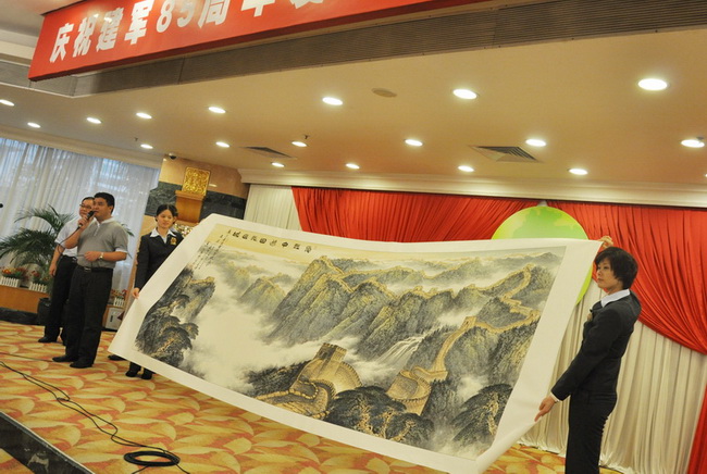 汪庆誉参加广州军区85周年活动